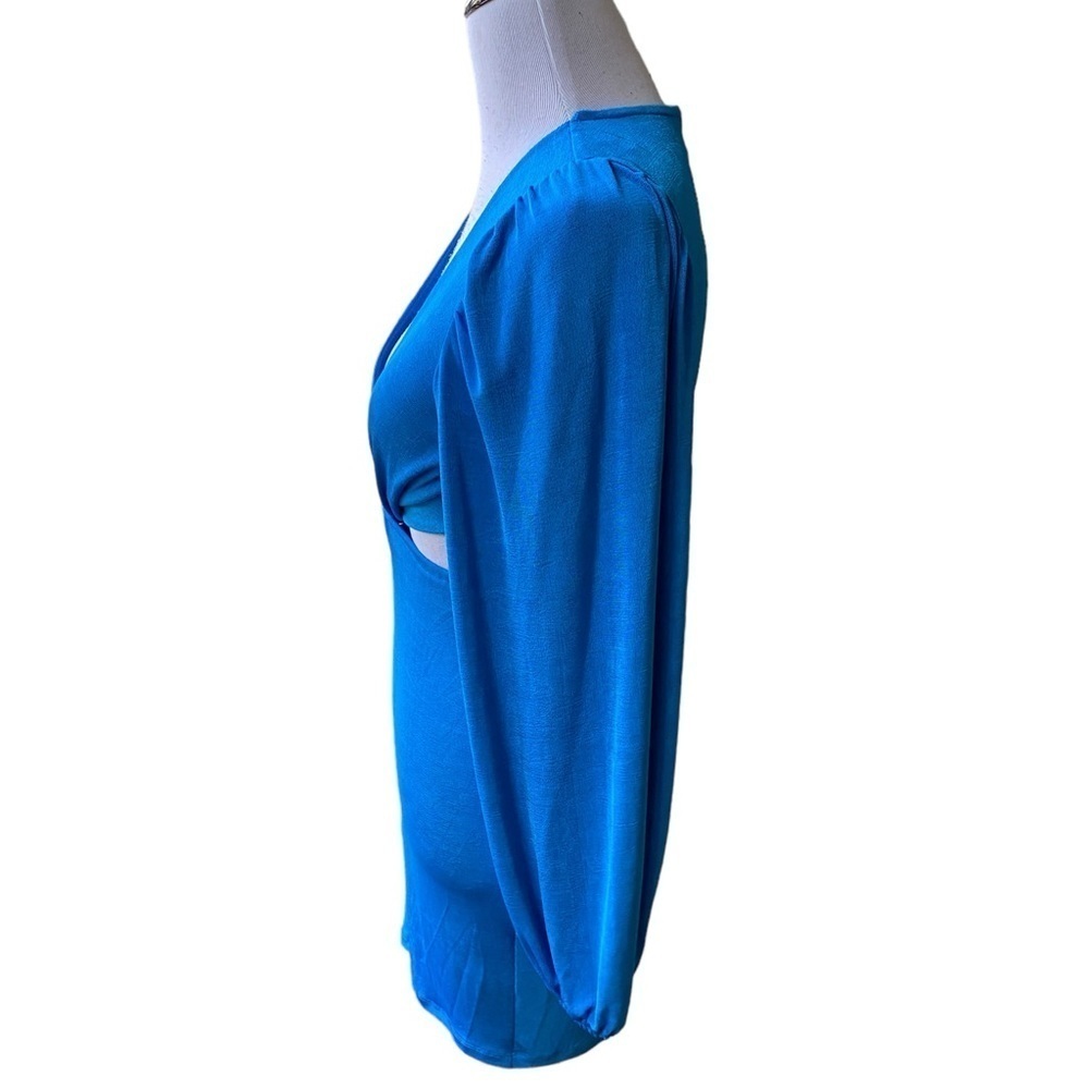 Princess Polly Women's Size 8 Blue Long Sleeve Cut Out Party Dress  New with Tag - Picture 4 of 16